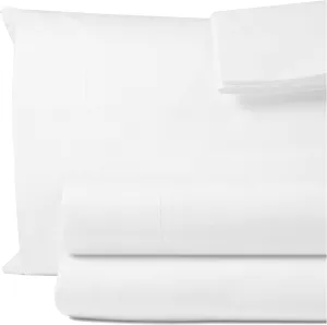 100% Egyptian Cotton King Sheet Set 1000 Thread Count Luxury Hotel Soft and Smooth White King Size Bed Sheets Set 16" Deep Pocket Sateen Weave Extra Long Staple Cotton Bedding - 4 Piece