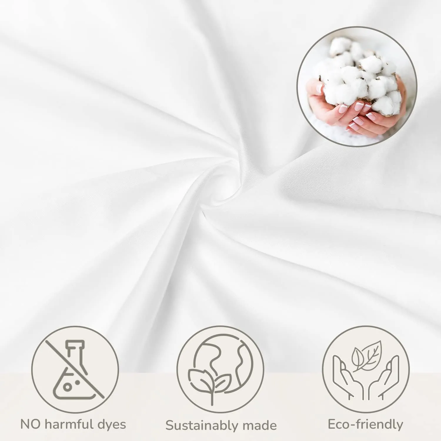 100% Egyptian Cotton King Sheet Set 1000 Thread Count Luxury Hotel Soft and Smooth White King Size Bed Sheets Set 16" Deep Pocket Sateen Weave Extra Long Staple Cotton Bedding - 4 Piece