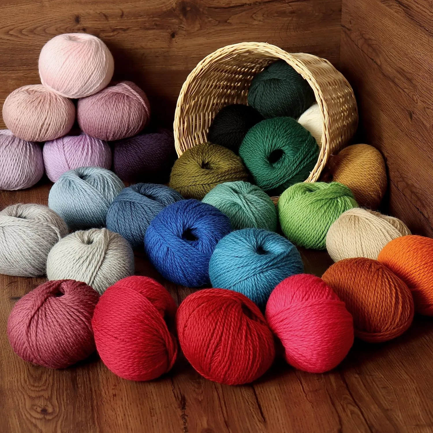 100% Highland Wool Yarn - Sourced Directly from Peru - Heavenly Soft and Perfect for Knitting and Crocheting (Worsted, Beige Latte)