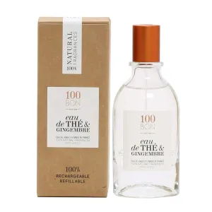 100BON Eau De The & Gingembre Tea & Ginger Scent for Women & Men Energizing Organic Fragrance - Sweet, Citrus & Spicy Notes - 100% Natural Fragrance Spray, 33.8 Fl Oz