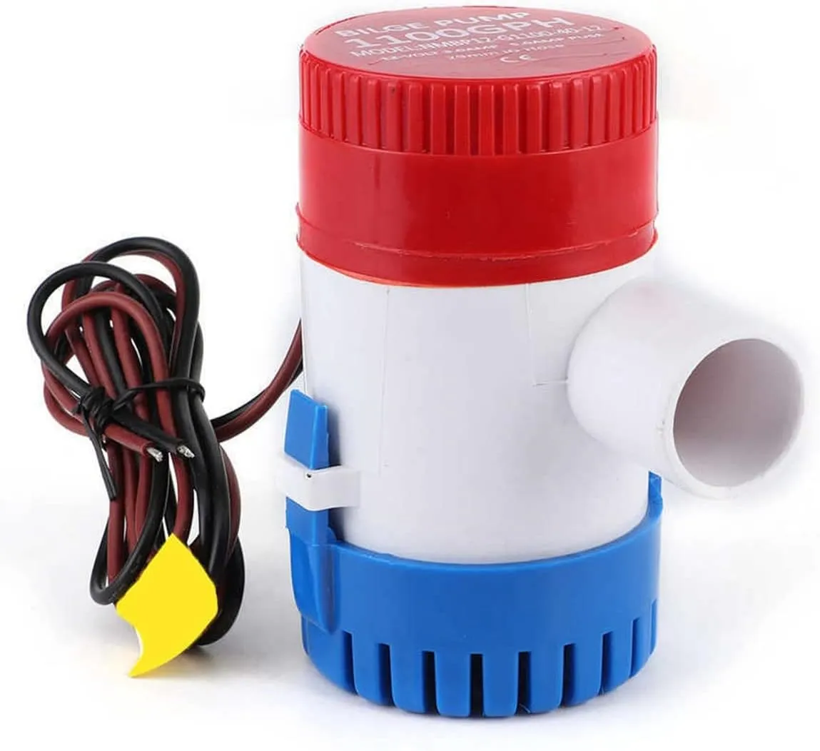 12V 1100GPH Submersible Bilge Pump Marine Boat Water Pump