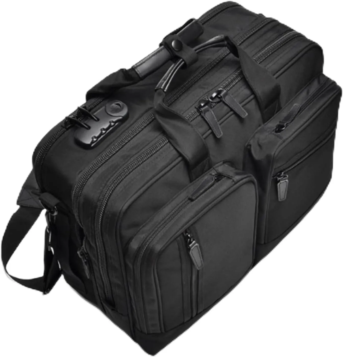 16.9in Laptop Briefcase, Oxford cloth, Versatile Mens Work Bag, Waterproof Messenger Crossbody Bag with shoulder belt, for Travel Office Business College
