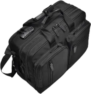 16.9in Laptop Briefcase, Oxford cloth, Versatile Mens Work Bag, Waterproof Messenger Crossbody Bag with shoulder belt, for Travel Office Business College