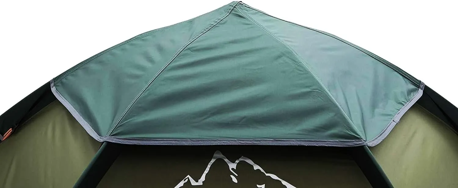 2-3 Person Camping Tent 60 Seconds Easy Quick Set Up Tent Waterproof Pop Up Dome Family Hexagon Outdoor Sports Backpacking Tents Double Layer Flysheet Camping Sun Shelters 2 Doors