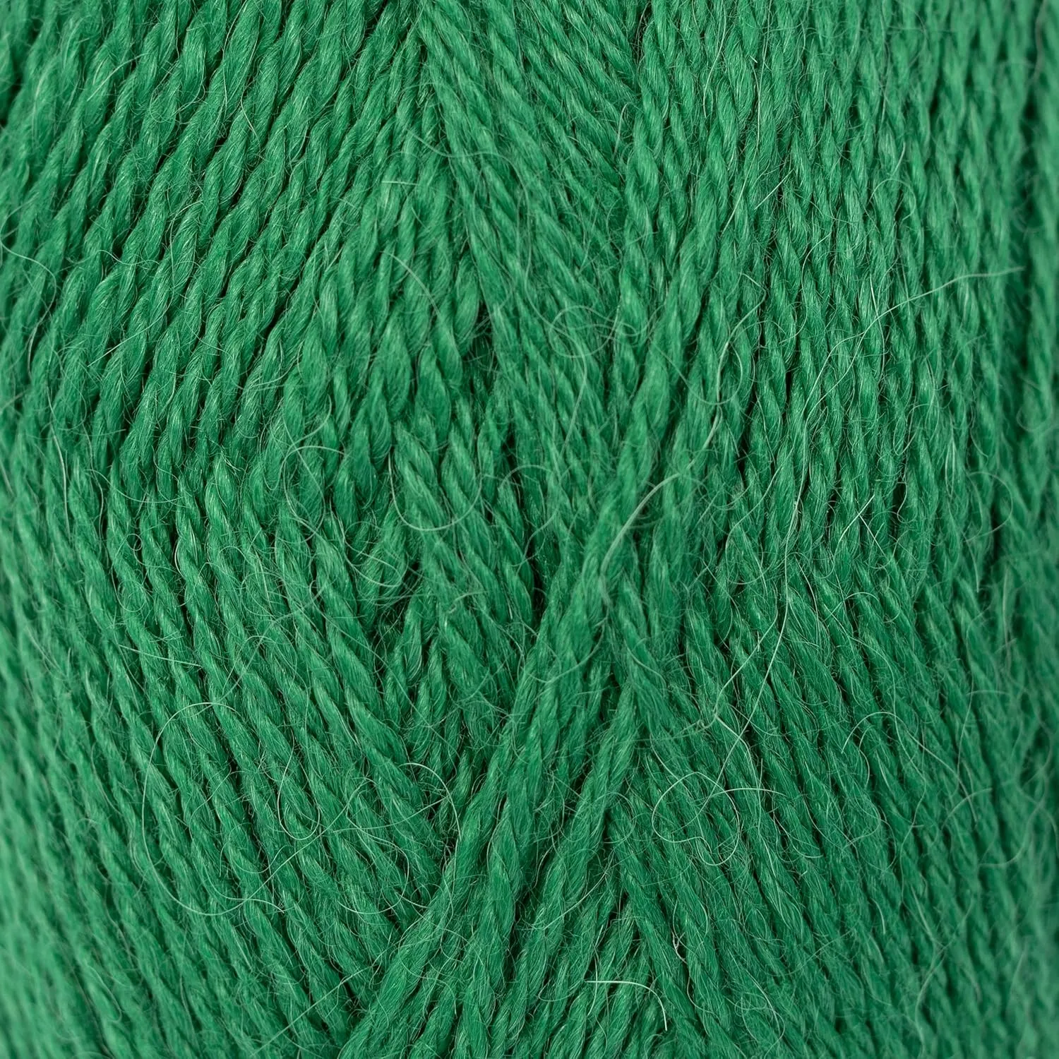 (3 Small Gorgeous Skeins) Alpaca Yarn Blend Umayo [657 Yards Total], #2 Fingering (Emerald Green)
