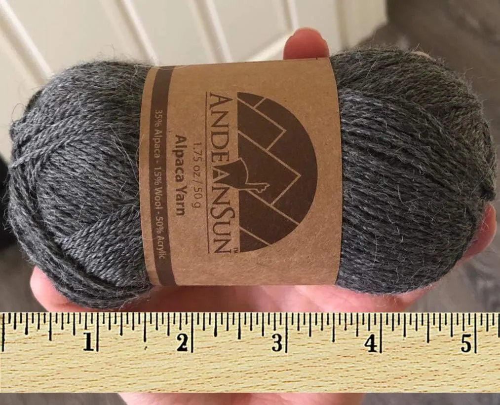 (3 Small Gorgeous Skeins) Alpaca Yarn Blend Umayo [657 Yards Total], #2 Fingering (Pink Mauve)