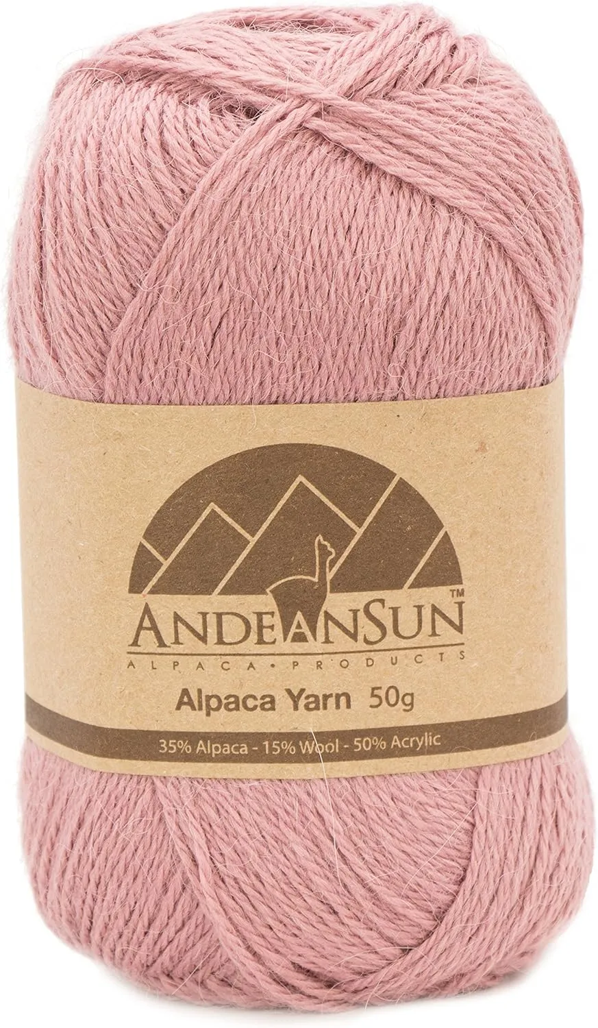 (3 Small Gorgeous Skeins) Alpaca Yarn Blend Umayo [657 Yards Total], #2 Fingering (Pink Mauve)