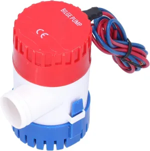 350GPH Bilge Pump, Stainless Steel Shaft ABS Pump with Filter, for Sea Water Quality Analysis, Sewage Treatment, Water Circulation Transfer (DC12V 350GPH)