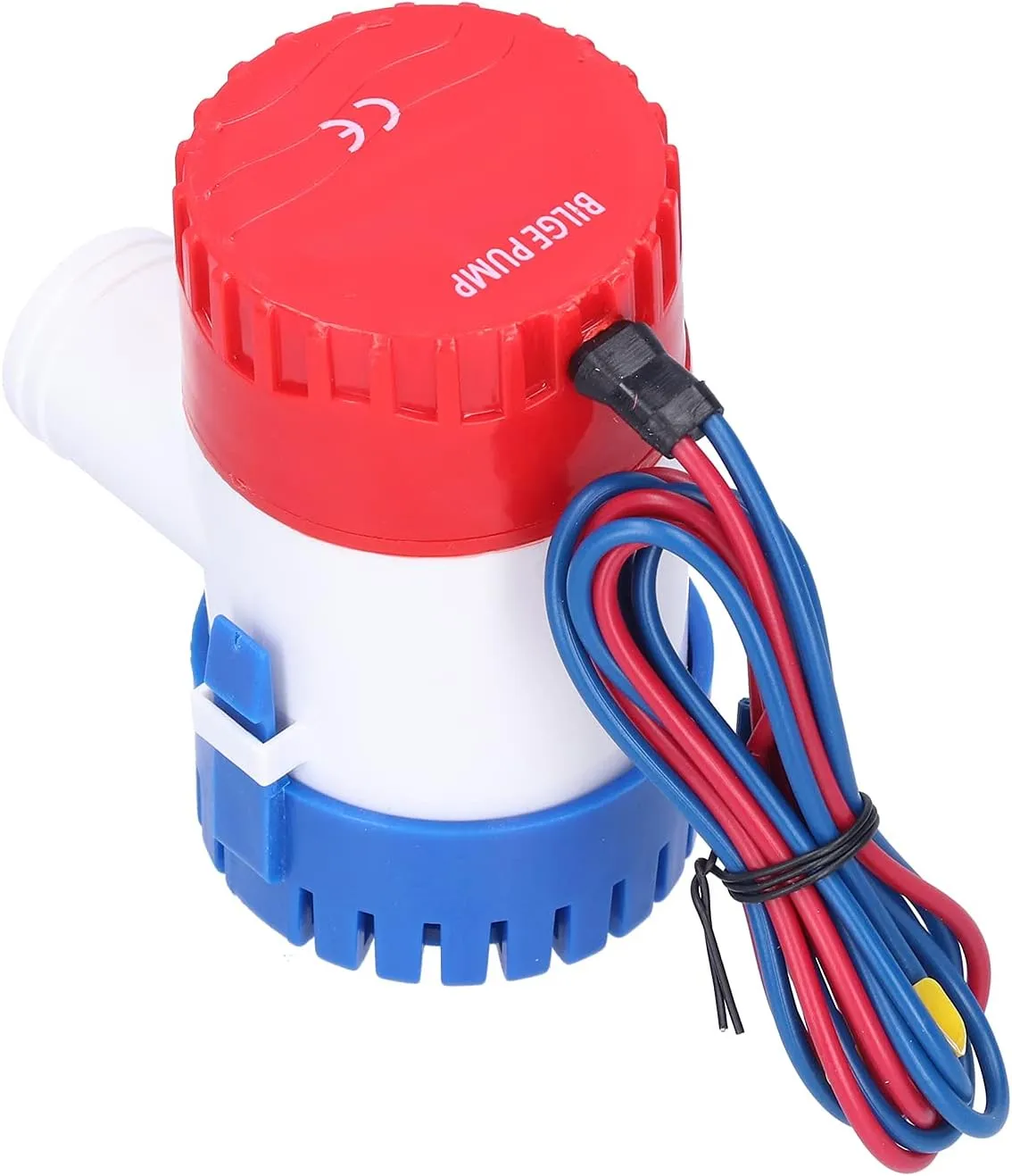 350GPH Bilge Pump, Stainless Steel Shaft ABS Pump with Filter, for Sea Water Quality Analysis, Sewage Treatment, Water Circulation Transfer (DC12V 350GPH)