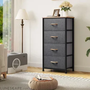4 Drawers Dresser, Small Dresser for Bedroom, Fabric Storage Tower,