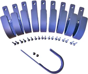 5 Gun KIT / (5 Pair Value Pack) - Gun Rack Shotgun Hooks Rifle Hangers, Wall Mount Gun Safe Storage Heavy Duty, Black, Mounting Screws & Instructions Included_AB