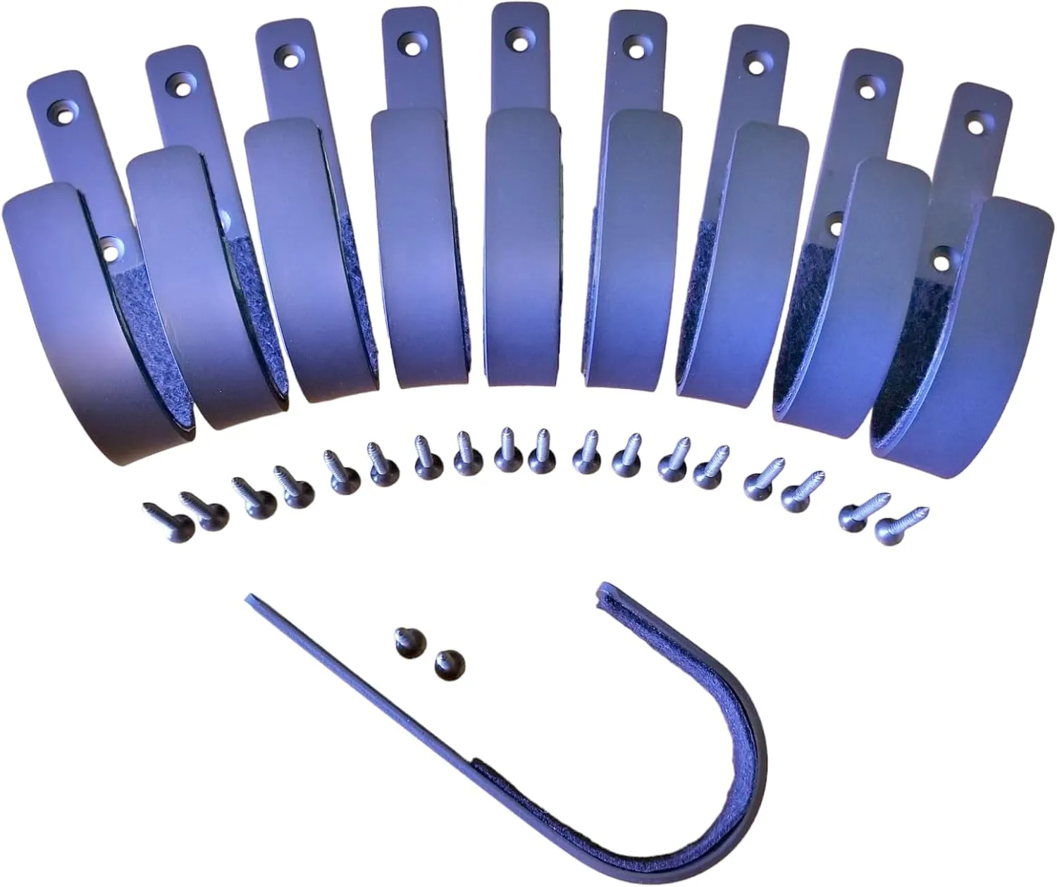 5 Gun KIT / (5 Pair Value Pack) - Gun Rack Shotgun Hooks Rifle Hangers, Wall Mount Gun Safe Storage Heavy Duty, Black, Mounting Screws & Instructions Included_AB