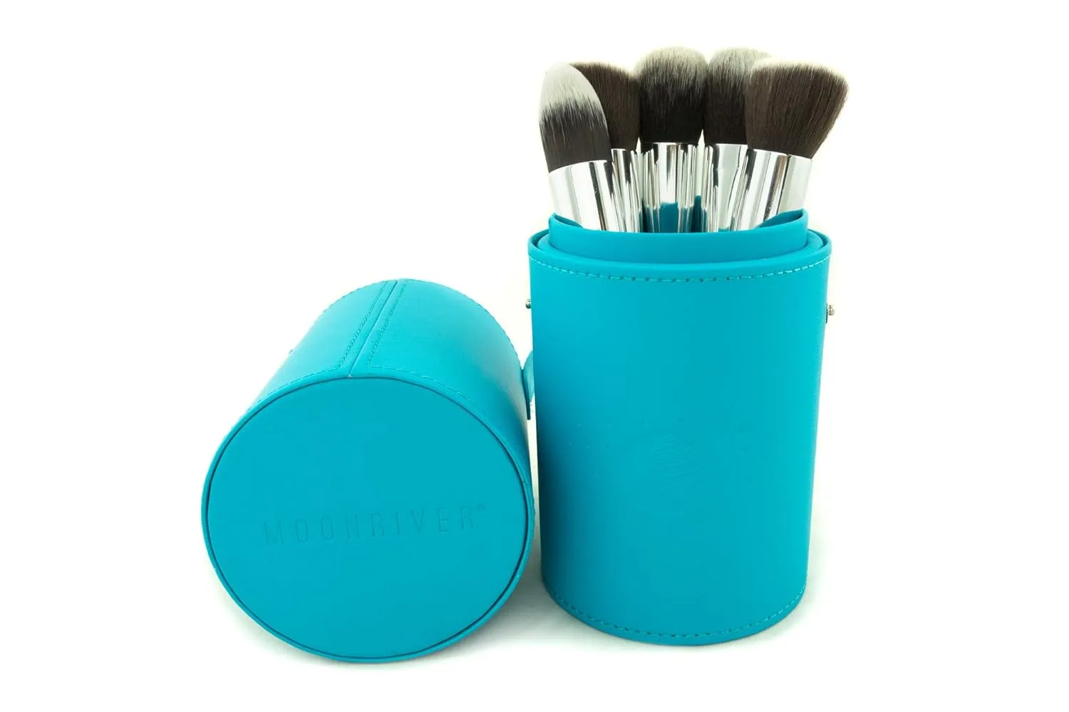 5 Piece Kabuki Makeup Brush Kit with Premium Makeup Case