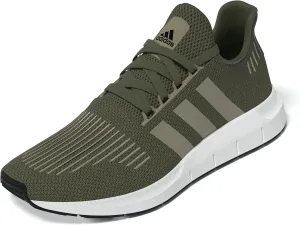 adidas Men's Swift Run 1.0 Sneaker, Olive Strata/Blanch Cargo/White, 7