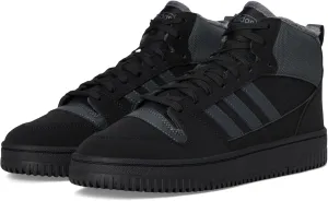 adidas Unisex Break Start Mid Top Winterized Basketball Sneaker, Black/Grey/Black, 6 US Men