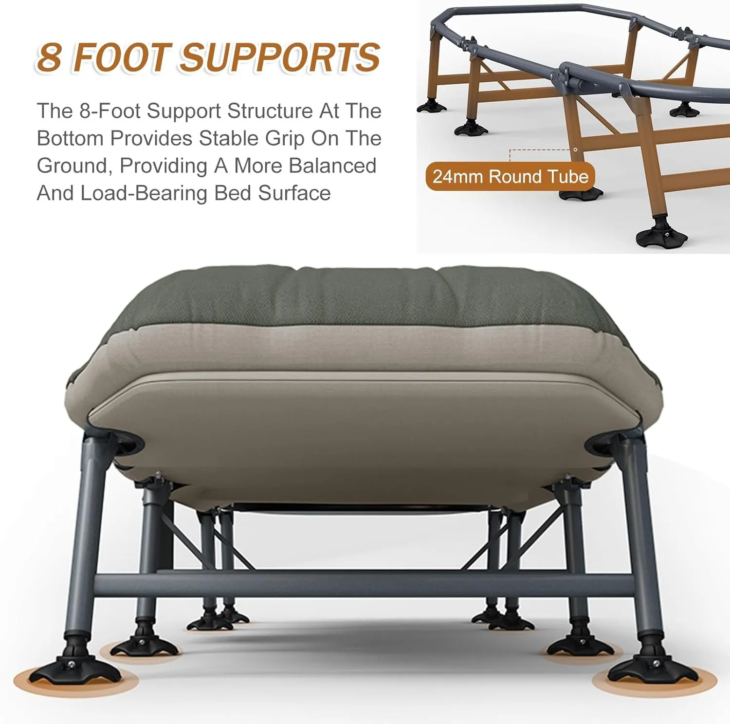 Adjustable Adult Lounge Chair with Mattress,Travel Camping Cot,Tent Folding Cot for Sleeping and Beach Vocation (Color : Green, Size : 180x65cm)