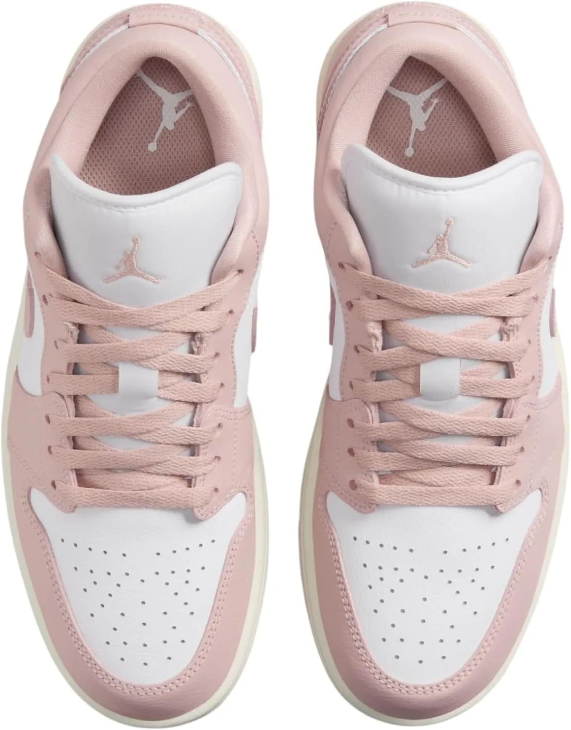 Air Jordan 1 Low Women's Shoes (DC0774-162, White/Sail/Pink Oxford)
