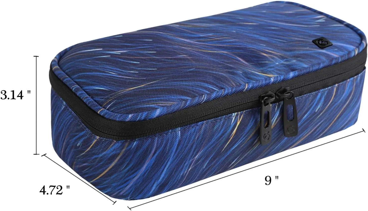 ALLCAMP Insulin Cooler Travel Case Diabetic Medication Cooler with 4 Ice Pack - Medical Cooler Bag Portable and Reusable Blue (9X 4.72x 3.14 inches)