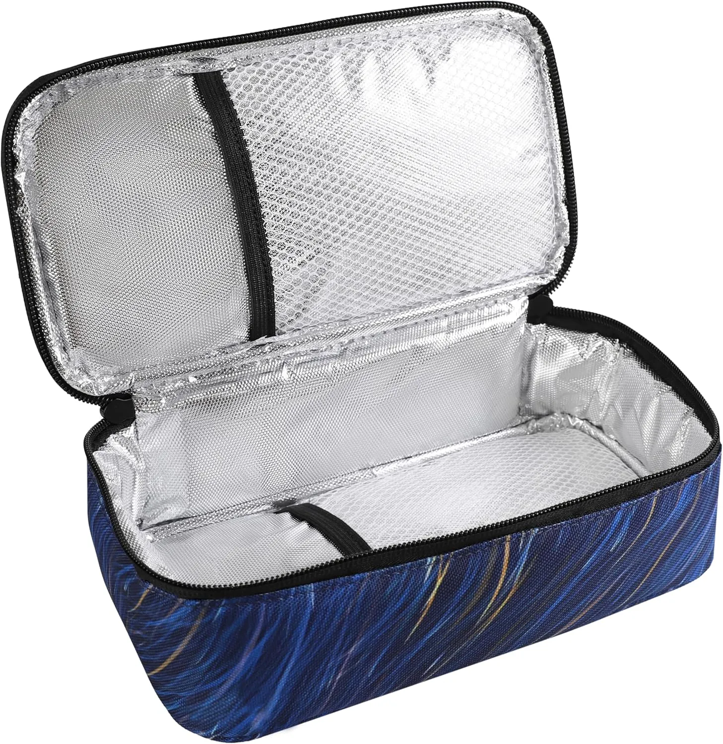 ALLCAMP Insulin Cooler Travel Case Diabetic Medication Cooler with 4 Ice Pack - Medical Cooler Bag Portable and Reusable Blue (9X 4.72x 3.14 inches)