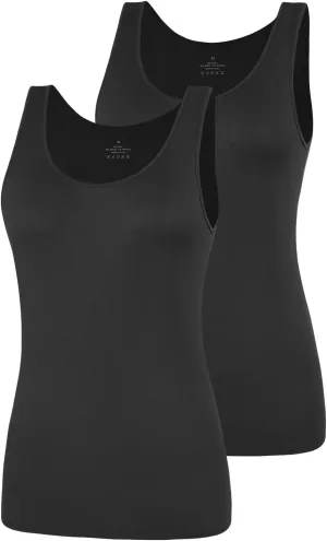 AMVELOP Basic Tank Top for Women Undershirts Sleeveless Layering Tank Top 2-4 Pack