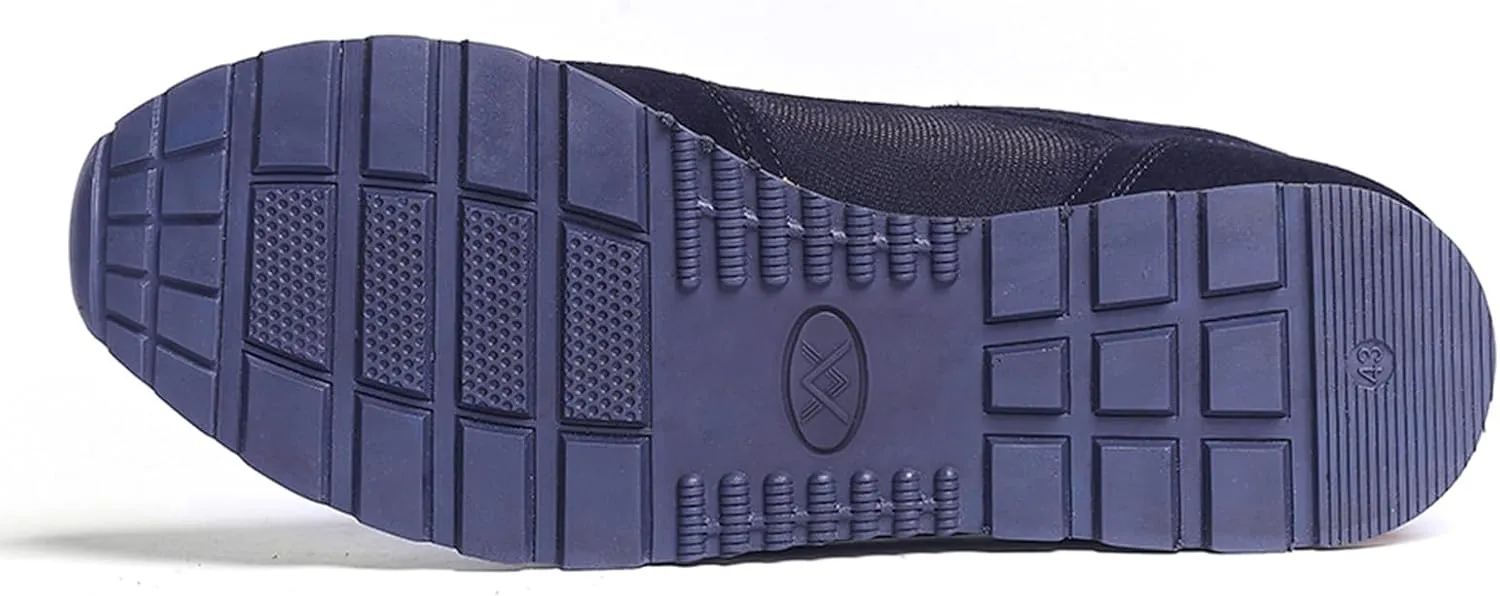 Anthony Veer West Leather Sneakers for Men | Retro-Raised Driving Sole for Equal Comfort & Style | Durable Rubber Outsole & Removable Leather Cushioned Footbed