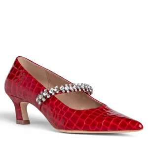 Antonella Embossed Leather Pump
