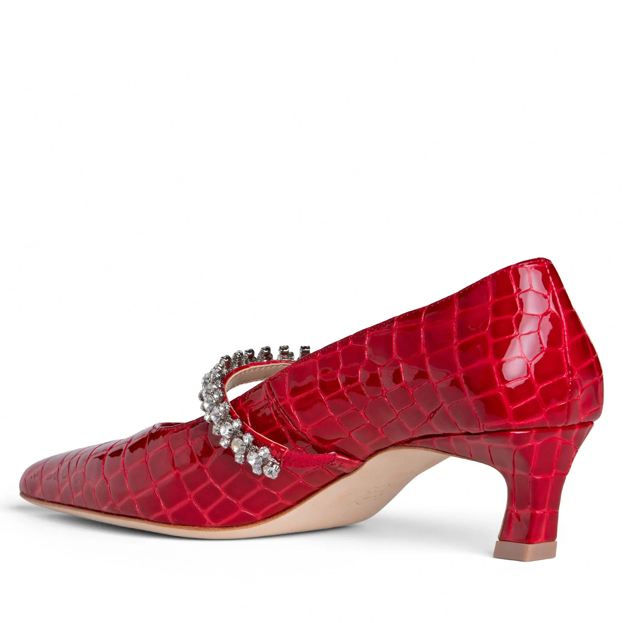 Antonella Embossed Leather Pump