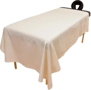 Arcadia Organic Percale Massage Table Sheet Set - 3-Piece Set with Flat Sheet, Fitted Sheet and Face Cradle Cover. 100% Organic Cotton Gentle, Chemical-Free and Eco-Friendly Organic Cotton (10 Pack)