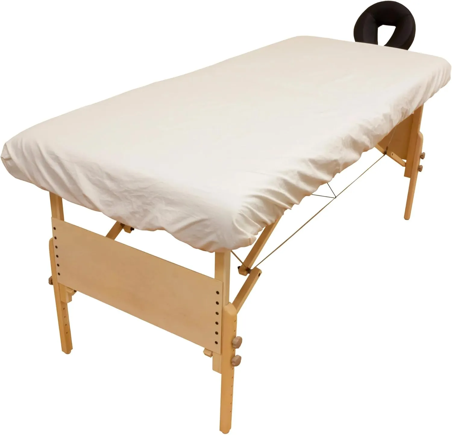 Arcadia Organic Percale Massage Table Sheet Set - 3-Piece Set with Flat Sheet, Fitted Sheet and Face Cradle Cover. 100% Organic Cotton Gentle, Chemical-Free and Eco-Friendly Organic Cotton (10 Pack)