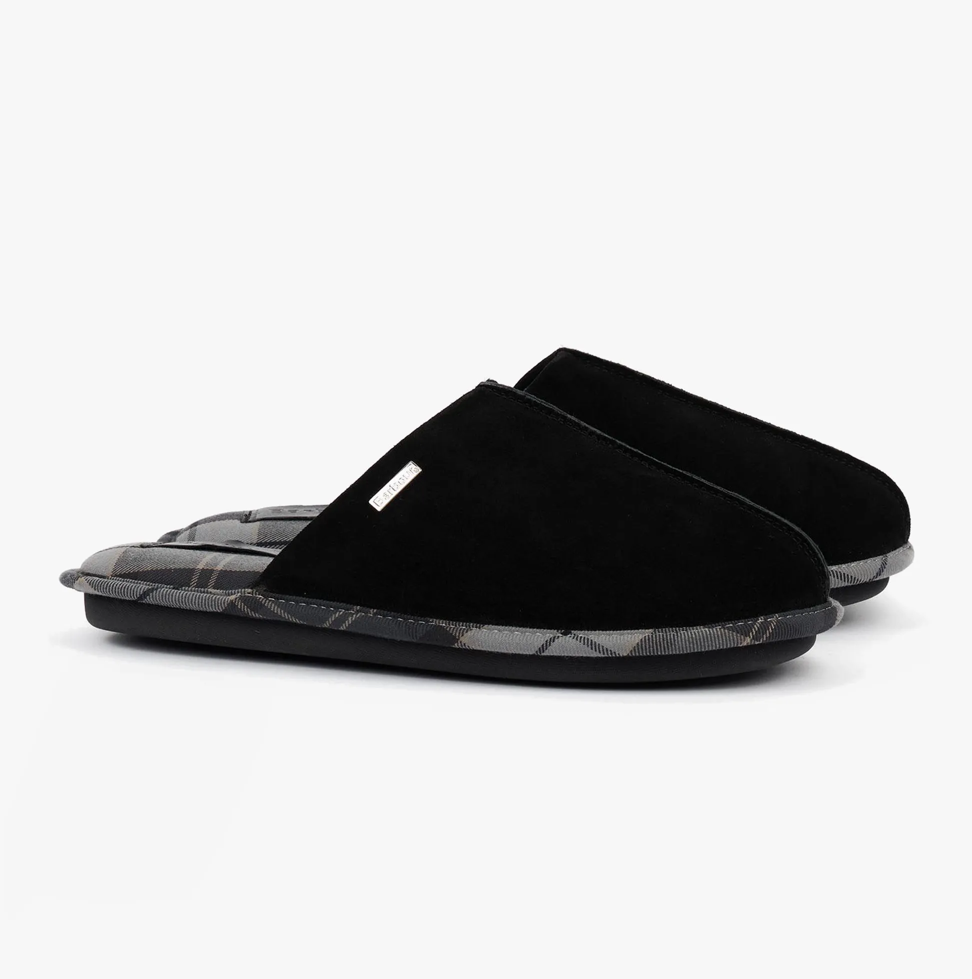 Barbour FOLEY Mens Mule Slippers Black