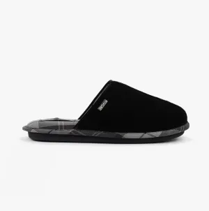 Barbour FOLEY Mens Mule Slippers Black