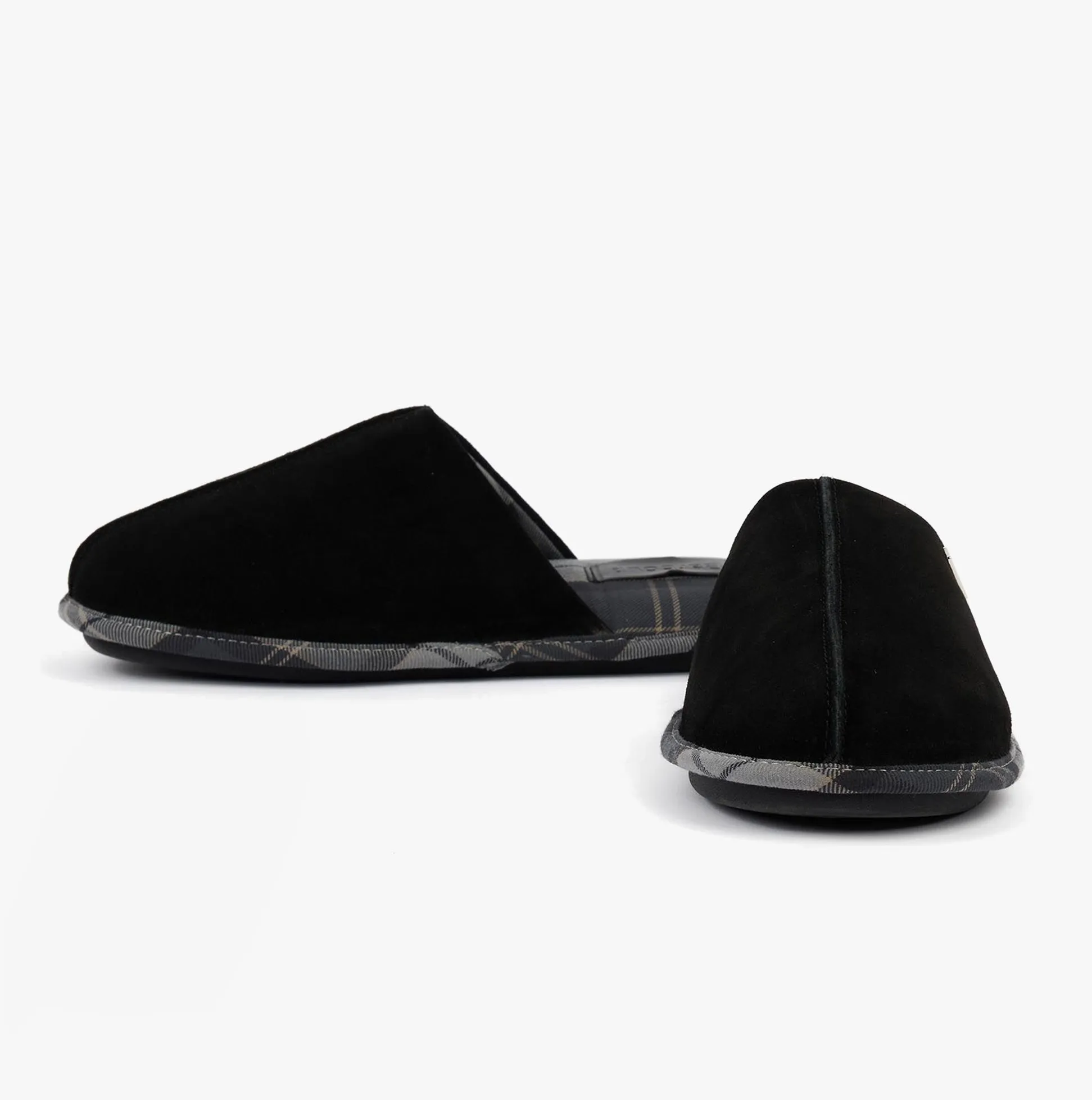 Barbour FOLEY Mens Mule Slippers Black