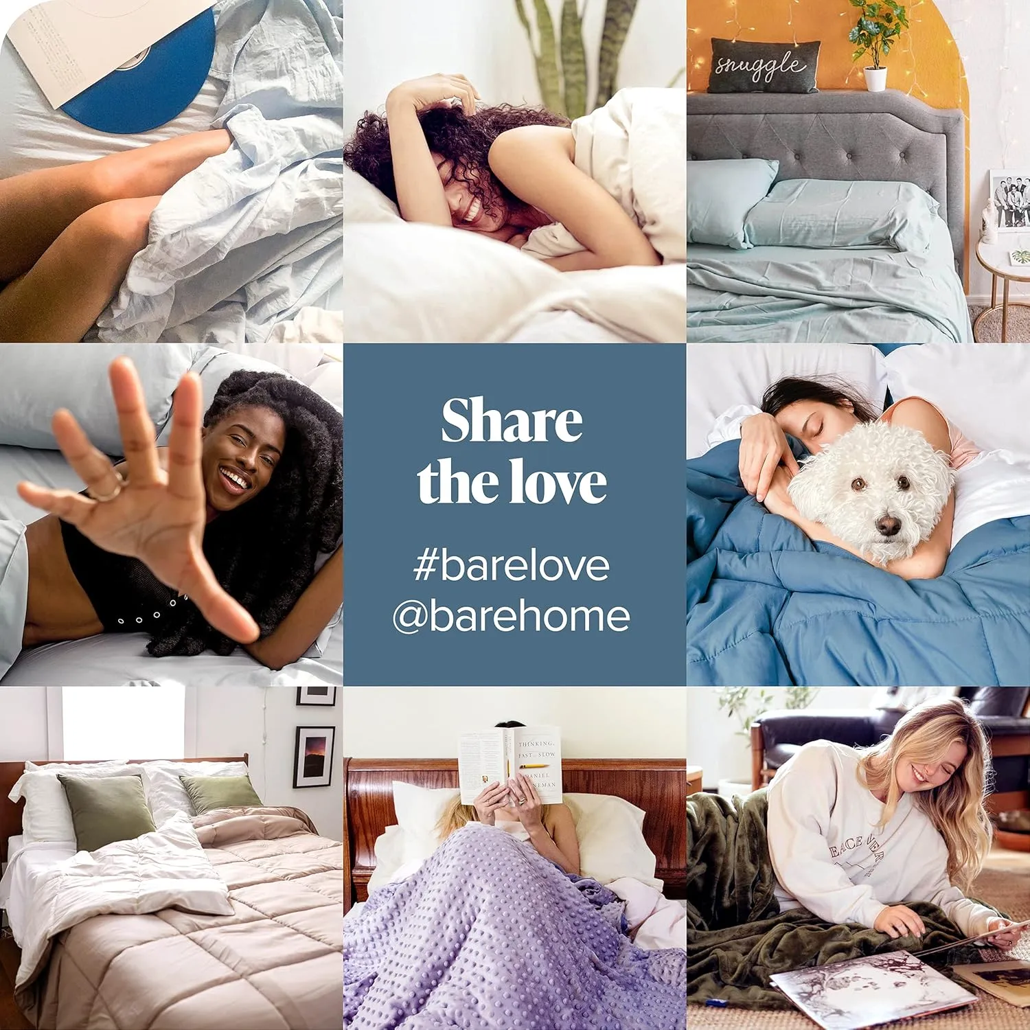 Bare Home Bed-in-A-Bag 7 Piece Comforter & Sheet Set - Full - Goose Down Alternative - Ultra-Soft 1800 Premium - Bedding Set (Full, Grey/Light Grey)