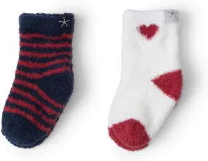 Barefoot Dreams Unisex CozyChic Lite Baby Heart Sock Set