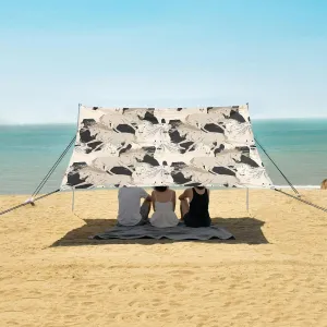 Beach Shade Tent with UPF50  UV Protection,Galloping Horse Seamless Pattern Lightweight Camping Sun Shelter for Outdoor,Camping Trips, Fishing, Backyard,Picnics,Easy Set Up and Carry 9x10.5 FT