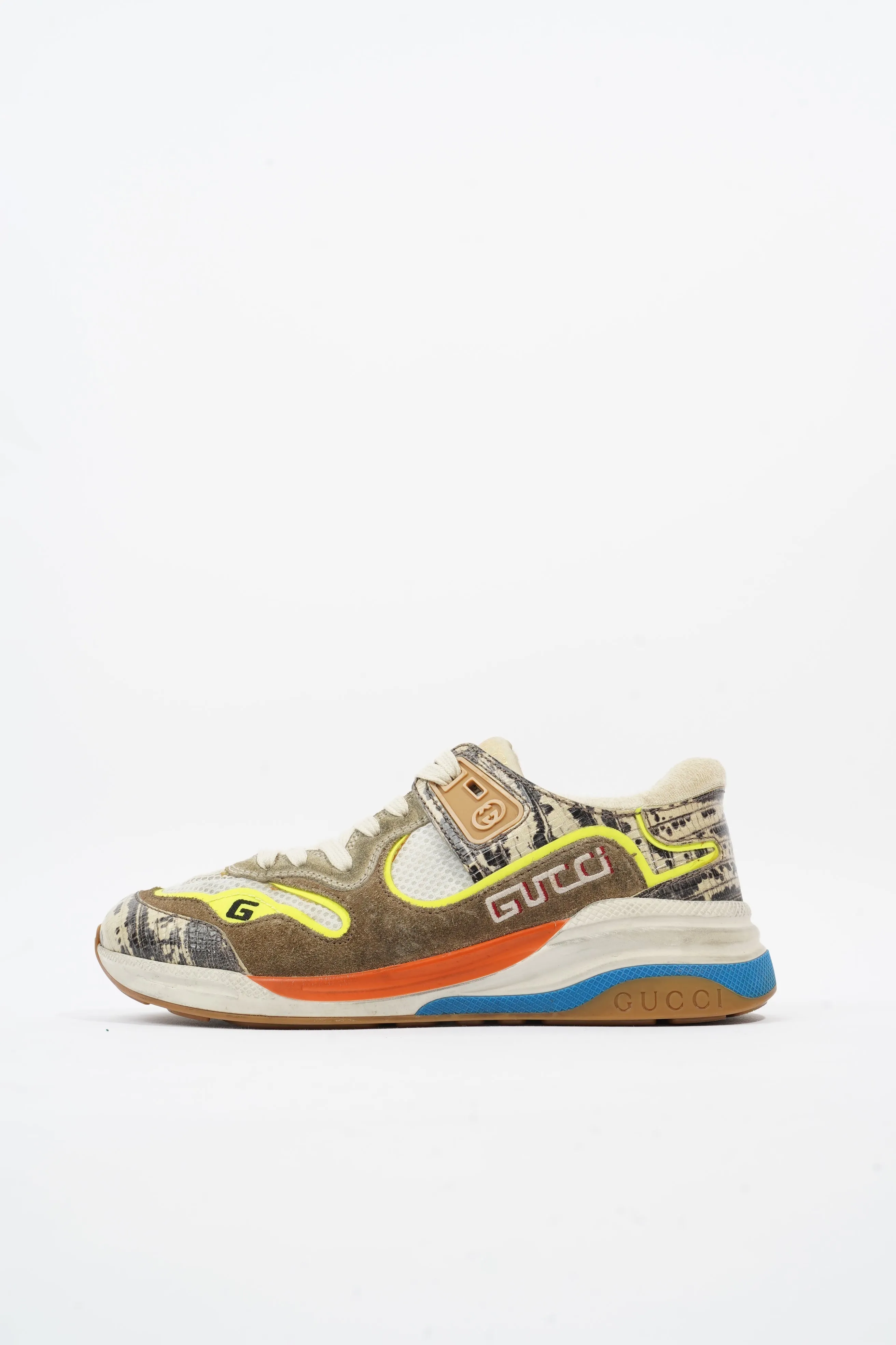 Beige / 37 Ultrapace Yellow Gucci EU Free returns Mesh UK Sneaker 4 Durable Brown /