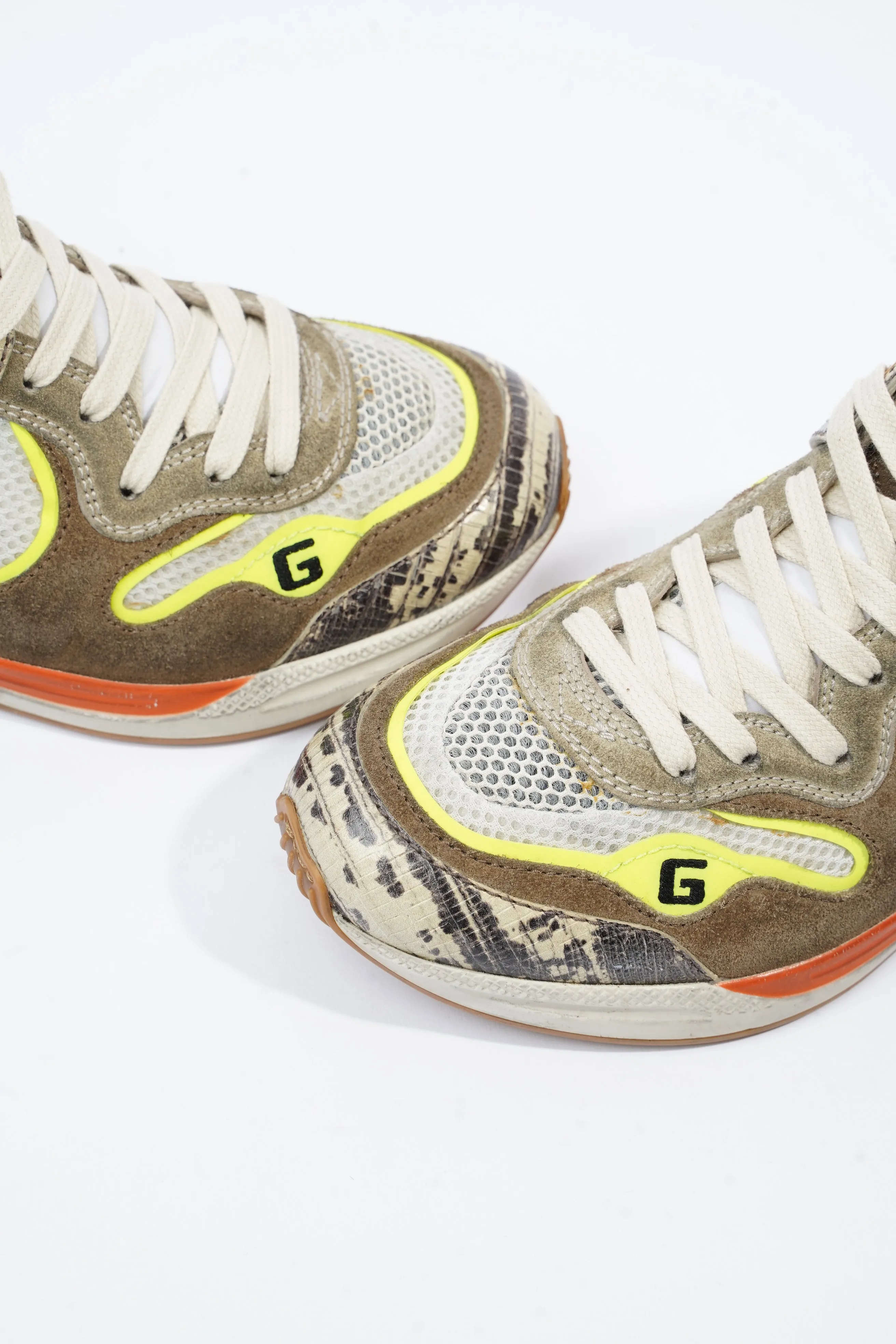 Beige / 37 Ultrapace Yellow Gucci EU Free returns Mesh UK Sneaker 4 Durable Brown /