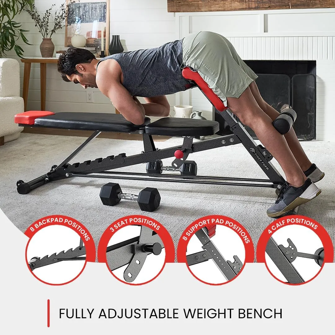 Bench – Full Decline Sit All-In-One for Adjustable Extension, Flat up Body Chair, Multi-Functional Workout Weight Bench, Bench Incline Outstanding value Hyper Back Bench, FID Ab Timely Roman