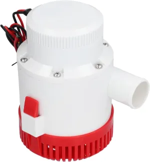 Bilge Pump, ABS Anti Shock Submersible Pump, Rustproof Boats Electric Water Pump, Heavy Duty Bilge Pump for Drainage Provides Power (DC12V 3700GPH)