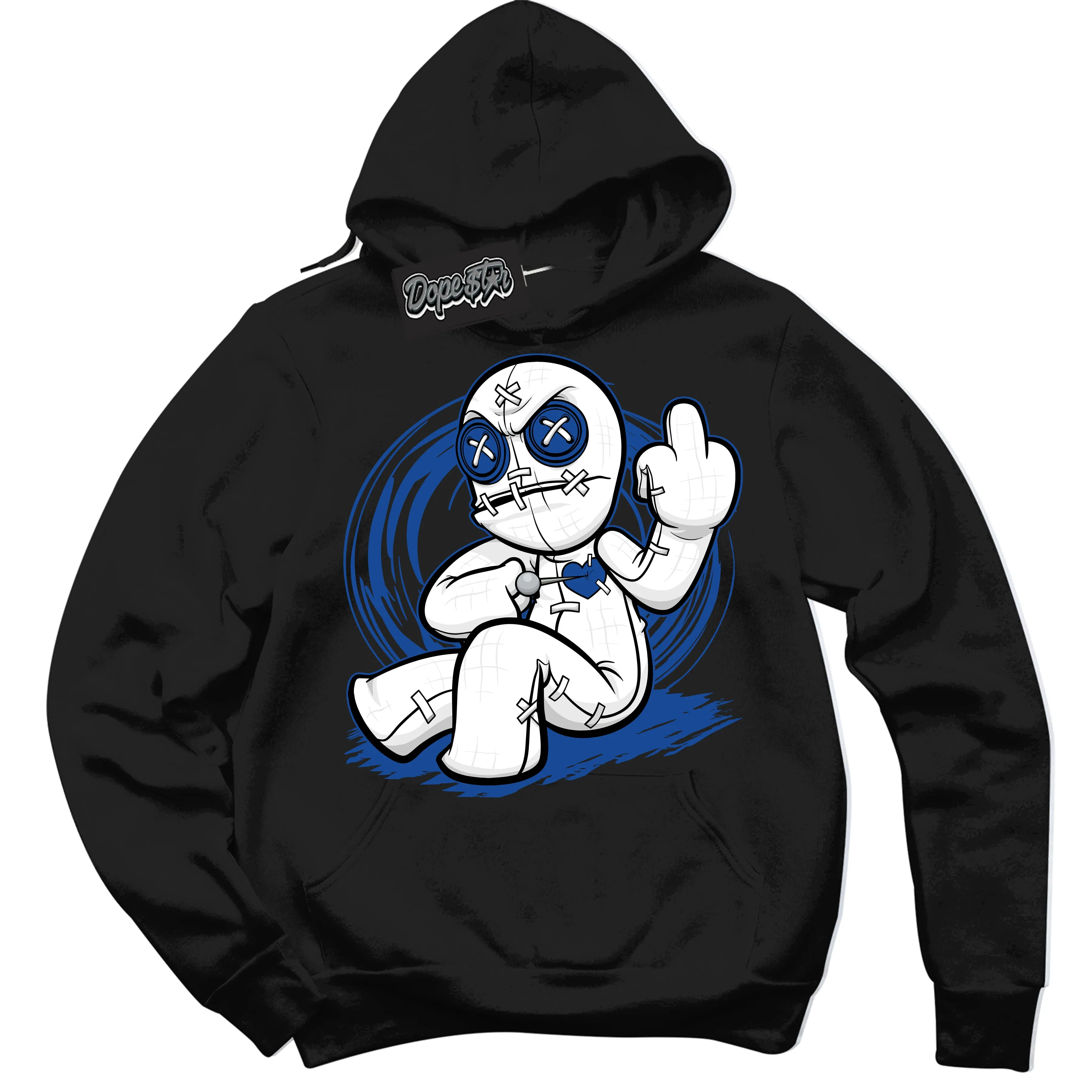 Blueberry 12s Sneaker Hoodie Voodoo Doll Graphic
