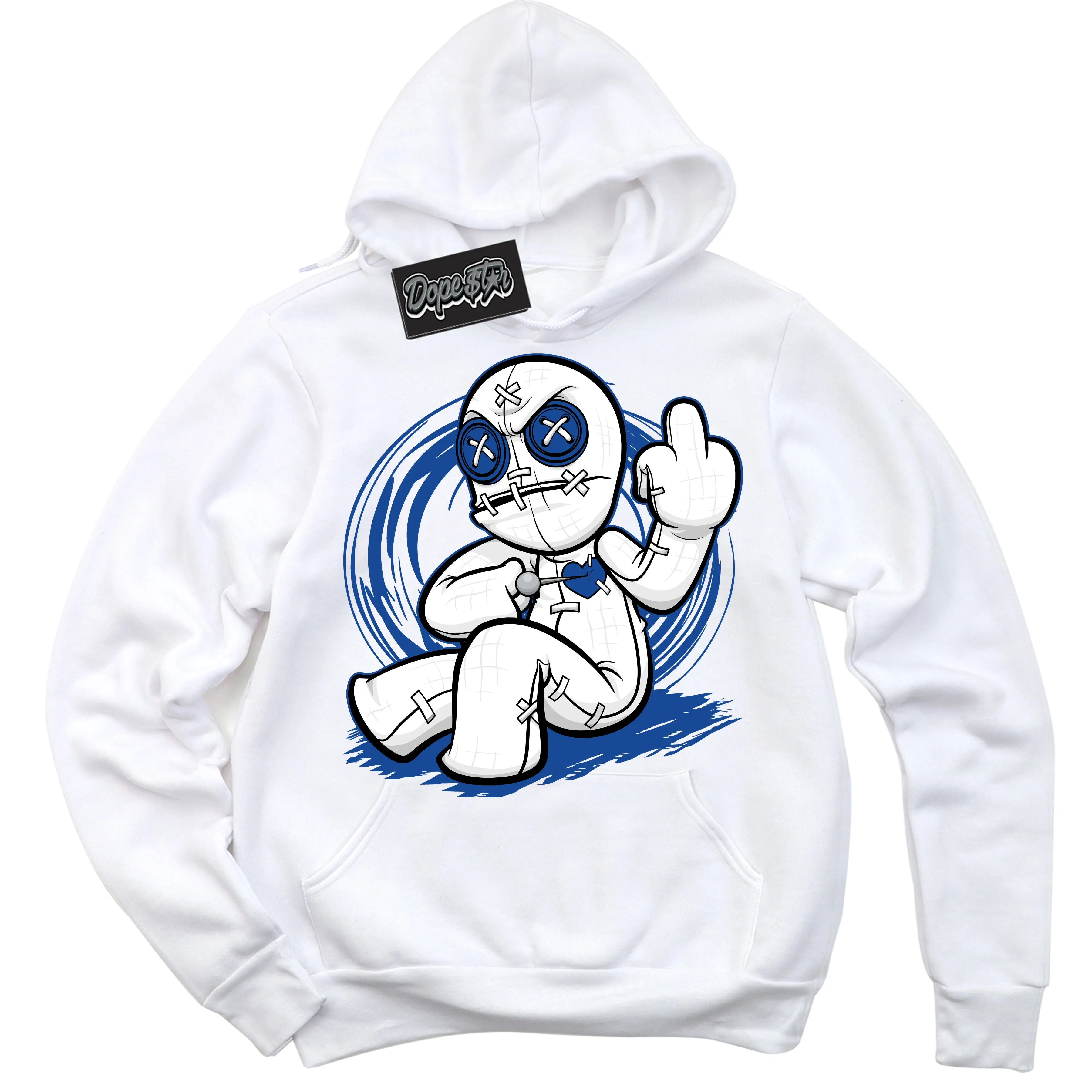 Blueberry 12s Sneaker Hoodie Voodoo Doll Graphic
