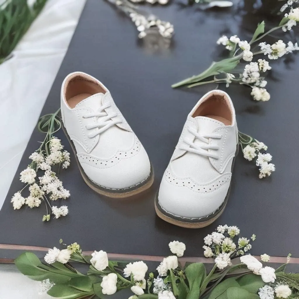 Boys School Uniform Dress Shoes Casual Oxford Flats Toddler Girl Dress Shoes