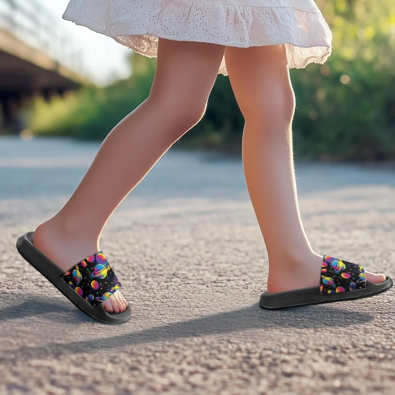 Boys Shower Bath Shoes Children's Slippers Comfort Slide Sandals for Girls Soft Cushion Footbed House Sandals