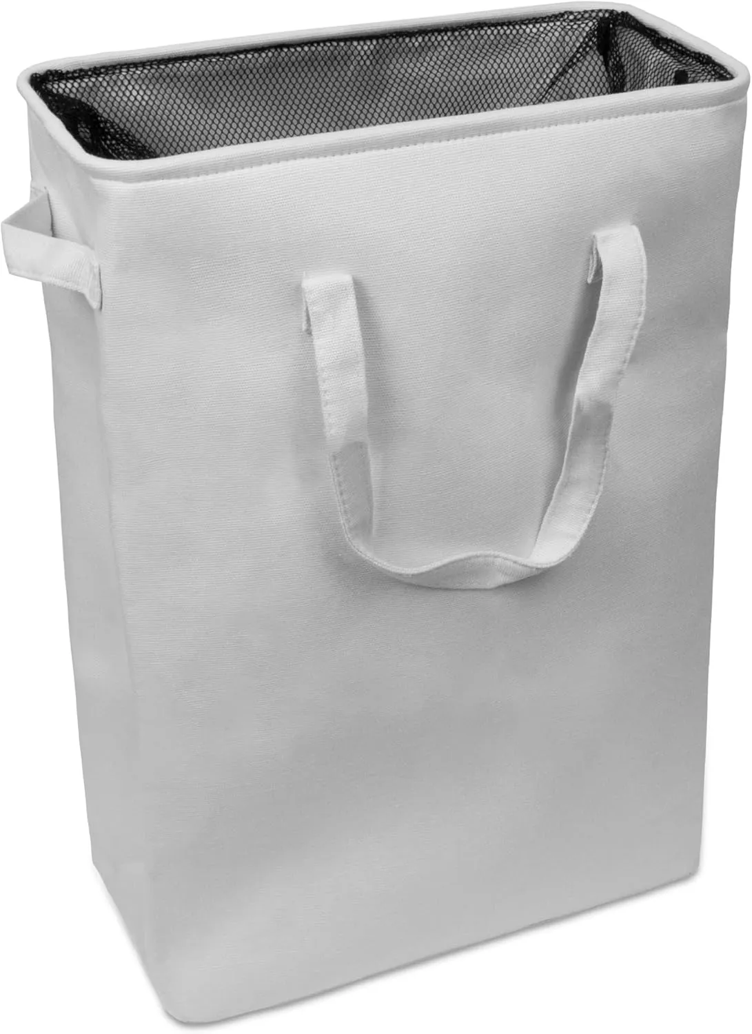 BROOKSTONE, Slim Laundry Hamper with Handles, Perfectly Sized for Everyday Use, Foldable Travel Laundry Bag for Dirty Clothes, Laundry Basket for Dorms and Bedrooms
