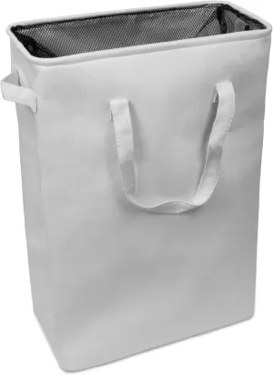 BROOKSTONE, Slim Laundry Hamper with Handles, Perfectly Sized for Everyday Use, Foldable Travel Laundry Bag for Dirty Clothes, Laundry Basket for Dorms and Bedrooms