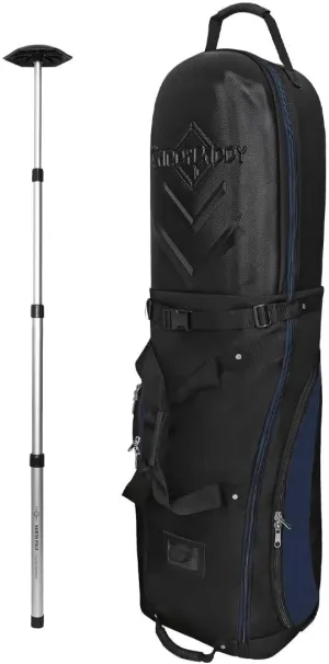 CaddyDaddy Enforcer Golf Travel Bag Soft-Sided Cover with Hard Top Protection, Wheels & Lockable X-Large Zippers. Case for Transporting Golf Clubs on Airlines, 1 Year Travel Case Replacement Coverage