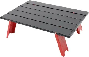 Camp Table Portable Folding Camping Table Foldable Aluminum Alloy Outdoor Dinner Desk Furniture Mini Picnic BBQ Tours Tableware (Color : Mini Silver)