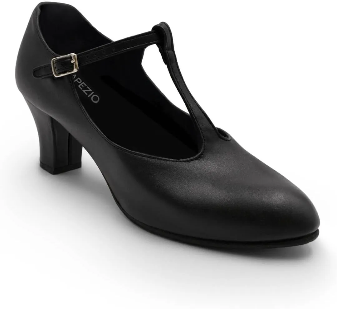 Capezio Women's Jr. Footlight T-Strap Character Shoe Oxford