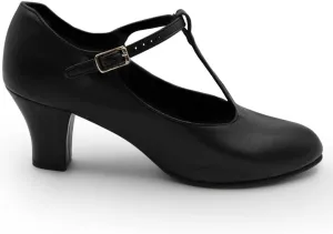 Capezio Women's Jr. Footlight T-Strap Character Shoe Oxford