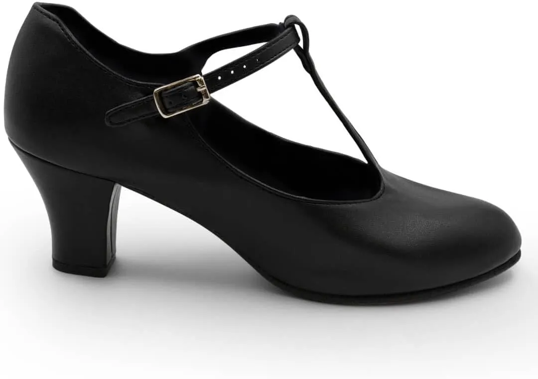 Capezio Women's Jr. Footlight T-Strap Character Shoe Oxford
